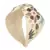 Nude & Multi Floral Embellished Faux Silk  Hair Band