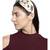 Nude & Multi Floral Embellished Faux Silk  Hair Band
