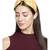 Orange & Multi Floral Embellished Faux Silk  Hair Band