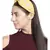 Orange & Multi Floral Embellished Faux Silk  Hair Band