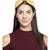 Orange & Multi Floral Embellished Faux Silk  Hair Band