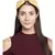 Orange & Multi Floral Embellished Faux Silk  Hair Band