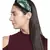 Dark Green & Multi Quirky Embellished Velvet  Hair Band