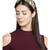 Black & Gold Floral Embellished Faux Silk  Hair Band