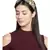Black & Gold Floral Embellished Faux Silk  Hair Band