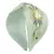 Pastel Green & Gold Floral Embellished Faux Silk  Hair Band