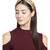 Copper & Multi Floral Embellished Faux Silk  Hair Band