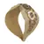 Copper & Multi Floral Embellished Faux Silk  Hair Band