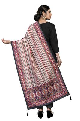 MULTIcolor Traditional Silk Printed Dupatta 3