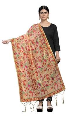 MULTIcolor Traditional Silk Printed Dupatta 1