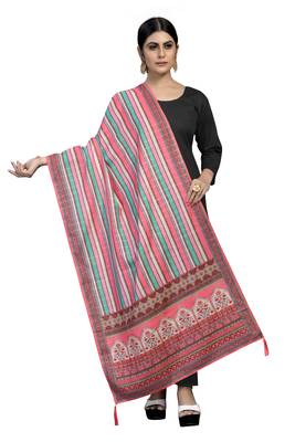 MULTIcolor Traditional Silk Printed Dupatta 1