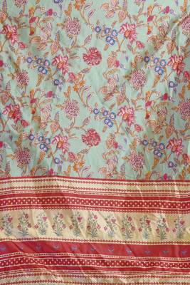 MULTIcolor Traditional Silk Printed Dupatta 4