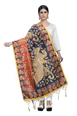 MULTIcolor Traditional Silk Printed Dupatta 1