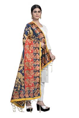 MULTIcolor Traditional Silk Printed Dupatta 2