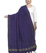 BLUE Traditional Silk Printed Dupatta