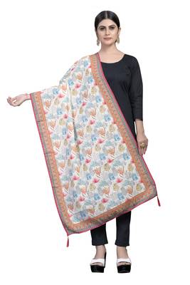 MULTIcolor Traditional Silk Printed Dupatta 1