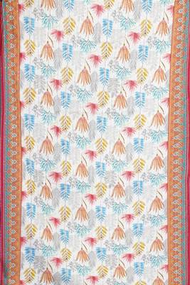 MULTIcolor Traditional Silk Printed Dupatta 4