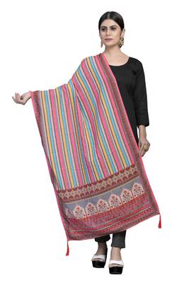 MULTIcolor Traditional Silk Printed Dupatta 1