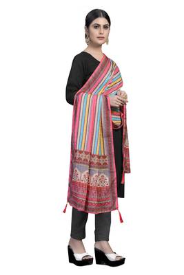 MULTIcolor Traditional Silk Printed Dupatta 2