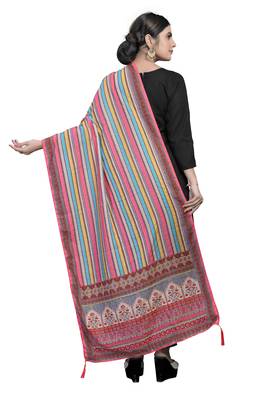 MULTIcolor Traditional Silk Printed Dupatta 3