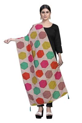 MULTIcolor Traditional Silk Printed Dupatta 1