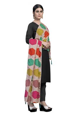 MULTIcolor Traditional Silk Printed Dupatta 2