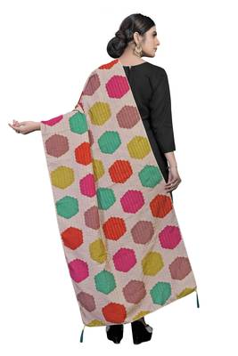 MULTIcolor Traditional Silk Printed Dupatta 3