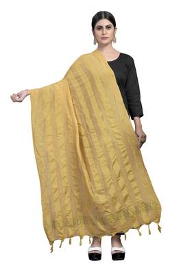BEIGE Traditional Silk Printed Dupatta 1