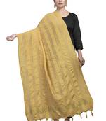 BEIGE Traditional Silk Printed Dupatta