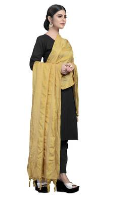 BEIGE Traditional Silk Printed Dupatta 2
