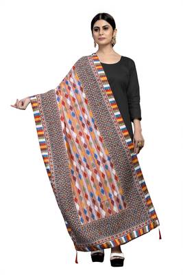 MULTIcolor Traditional Silk Printed Dupatta 1