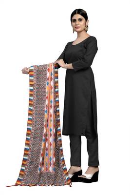 MULTIcolor Traditional Silk Printed Dupatta 2