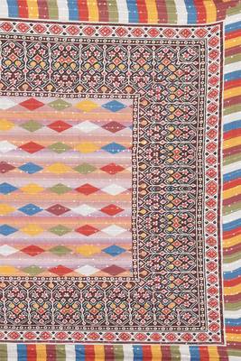 MULTIcolor Traditional Silk Printed Dupatta 4