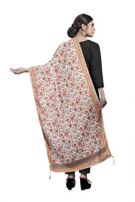 MULTIcolor Traditional Silk Printed Dupatta 3