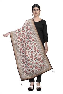 MULTIcolor Traditional Silk Printed Dupatta 1