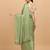 Green Color Satin Silk Stripes Tassels Designer Saree With Digital Print Blouse Piece