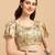 Grey Color Satin Silk Stripes Tassels Designer Saree With Digital Print Blouse Piece