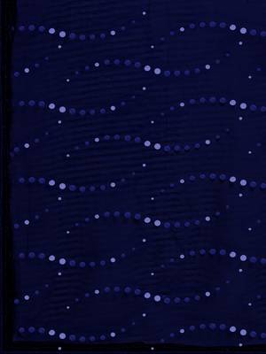 Navy Blue Color Sequences Embellished Designer Net Saree With Sequences Blouse Piece 5