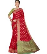 Red Designer Art Silk Party Wear Saree