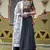 BLACK EMBROIDERED COTTON INDIAN TRADITIONAL FESTIVAL DANDIYA RAAS GARBA SEMI STITCHED NAVRATRI LEHENGA