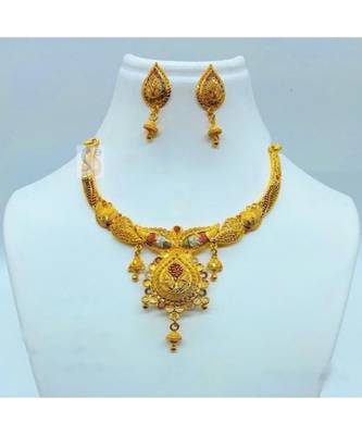 Gold Plated 100% Brass Necklace 1