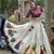OFF-WHITE EMBROIDERED COTTON INDIAN TRADITIONAL FESTIVAL DANDIYA RAAS GARBA SEMI STITCHED NAVRATRI LEHENGA
