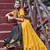 YELLOW & BLACK EMBROIDERED COTTON INDIAN TRADITIONAL FESTIVAL DANDIYA RAAS GARBA SEMI STITCHED NAVRATRI LEHENGA