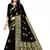 black silk woven saree with blouse
