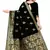 black silk woven saree with blouse