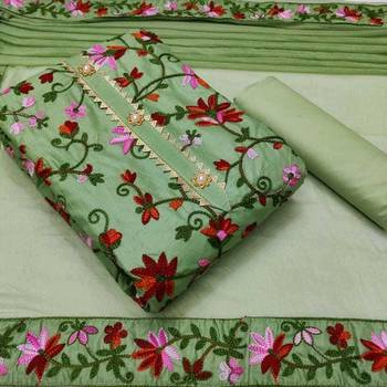 VredeVogel Pista Cotton Aagyeyi Fabulous Salwar Suits & Dress Material 1