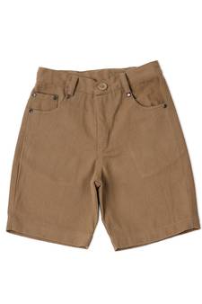 brown COTTON KHAKI BOARD SHORTS