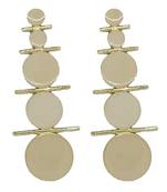 Soul Beige Brass & Sterling Silver layer Drops & Danglers WeddingParty Handmade Earrings