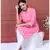 PINK PRINTED KURTA