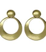 The Old Class Gold Brass & Sterling Silver layer Stud Earring CasualParty Handmade Earrings